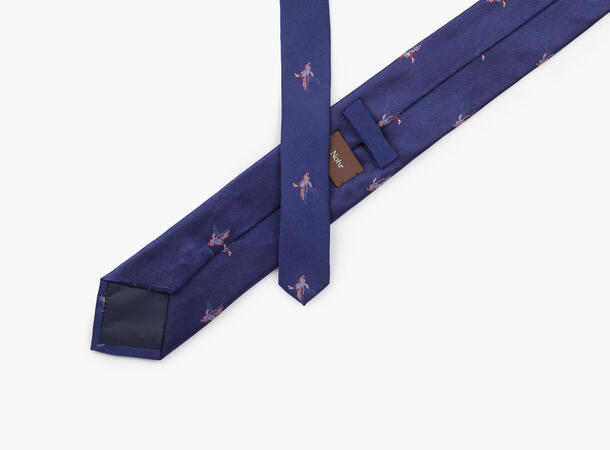 NOHR Felix Silk Tie 7,6 cm Blå 76 