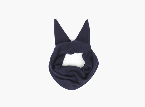 NOHR Lara Solid Wool Cashmere Triangle Marine blå 79 