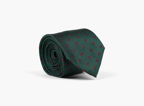 NOHR Levi Silk Tie 7,6 cm Grønn 85 