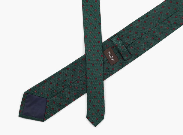NOHR Levi Silk Tie 7,6 cm Grønn 85 