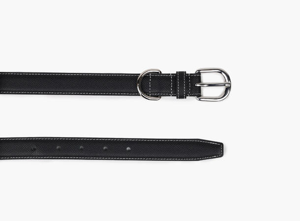 NOHR Signe Belte i Skinn Sort 09 85 cm 