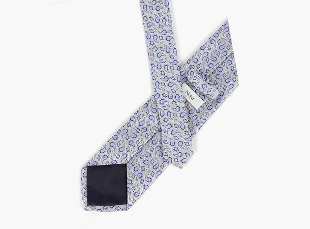 NOHR Silkeslips Al Lyseblå Paisley 71 Light blue 