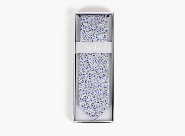 NOHR Silkeslips Al Lyseblå Paisley 71 Light blue 