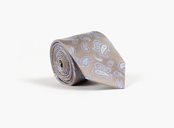 NOHR Silkeslips Lee Beige Blå Mønster 15 Beige 