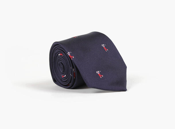 NOHR silkeslips Burt navy golf mønster 79 Navy 