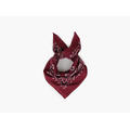 MANZINI Bomullskjerf Bandana 70 x 70 cm Burgund 49