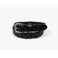 MANZINI Braided leatherbelt in 3,0 cm 09 Black 95 cm