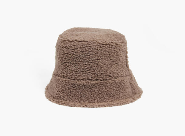 MANZINI Bøttehatt i Semsket Immitasjon 15 Beige 