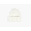 MANZINI Chunky Fluffy Rib Beanie 11 Offwhite