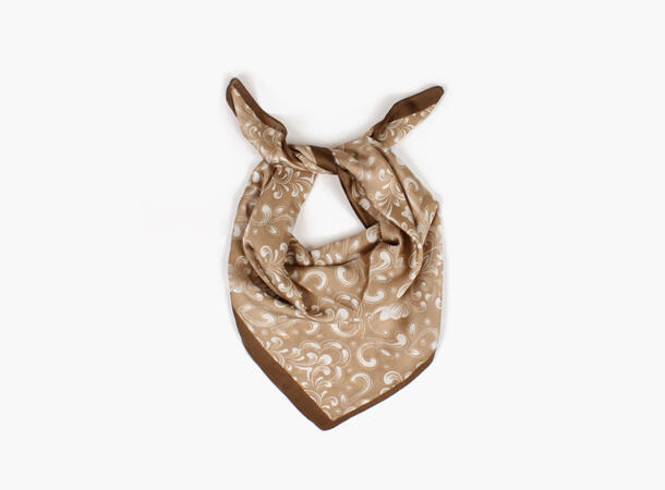 MANZINI Damask Scarf 70 x 70 cm 17 Camel 
