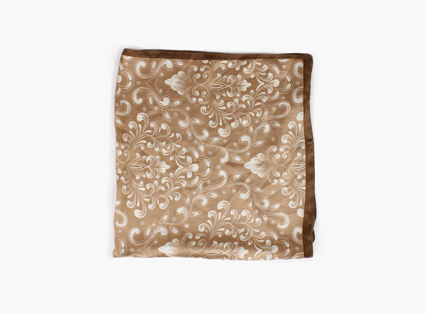 MANZINI Damask Scarf 70 x 70 cm 17 Camel 