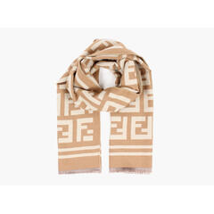 MANZINI Double Sided Scarf 17 Camel