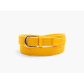 MANZINI Ensfarget Strikkbelte 25 Yellow