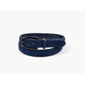 MANZINI Ladies Suede Belt 79 Navy 80 cm