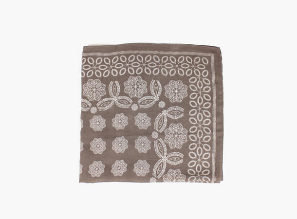 MANZINI Paisley Skjerf 85 x 180 cm Brun 19 