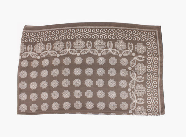 MANZINI Paisley Skjerf 85 x 180 cm Brun 19 