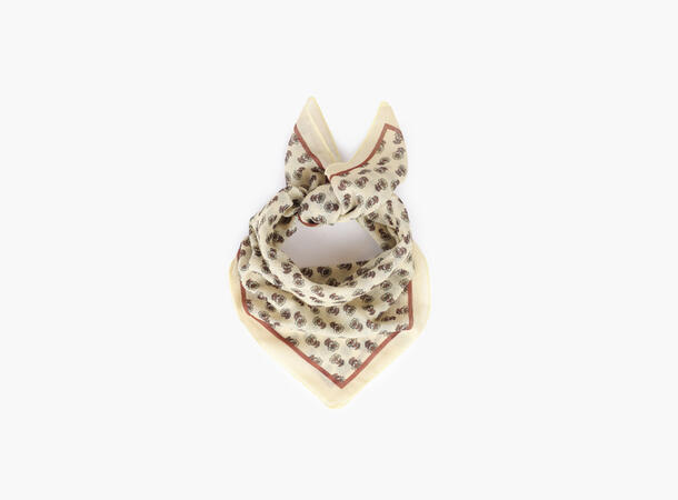 MANZINI Skjerf Hageblomst 55 x 55 cm Offwhite 11 