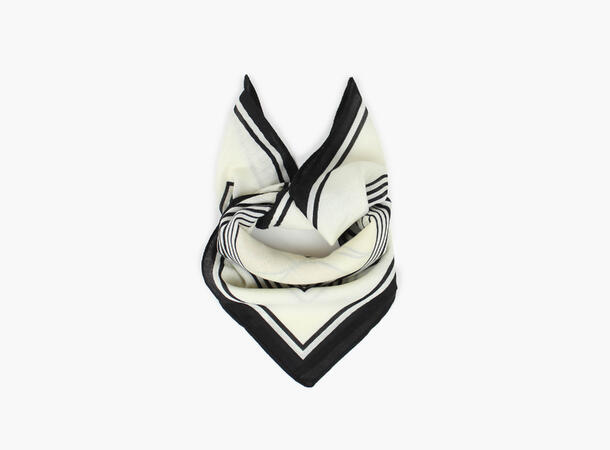 MANZINI Skjerf i Herringbone 70 x 70 cm Beige 15 