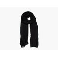 MANZINI Solid Viscose Scarf 09 Black