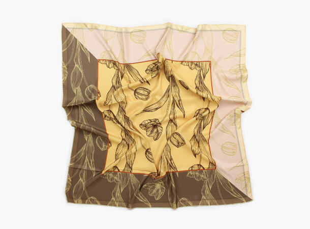 MANZINI To-sidig Satengskjerf 90 x 90 cm Rosa 55 