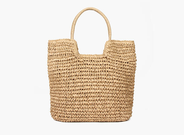 MANZINI paper straw bag 13 Sand 