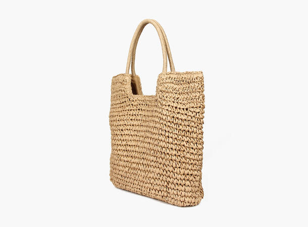 MANZINI paper straw bag 13 Sand 