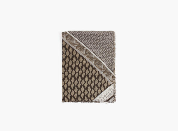 MONTECRISTO 100 % wool scarf 65x190 cm 19 Brown 