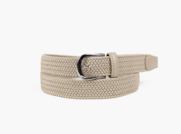 MONTECRISTO Ensfarget Strikkbelte 15 Beige 105 cm 