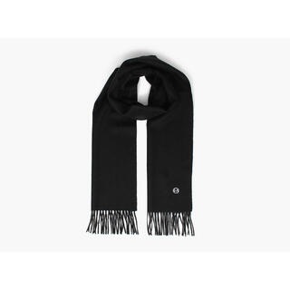 MONTECRISTO Klassisk Ensfarget Ullskjerf 09 Black