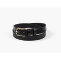 Manzini basic belt with gold buckle 09 Black 85 cm