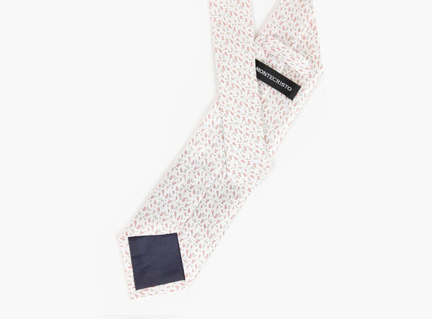 Montecristo Harpo Trykt Silkeslips Offwhite 11 