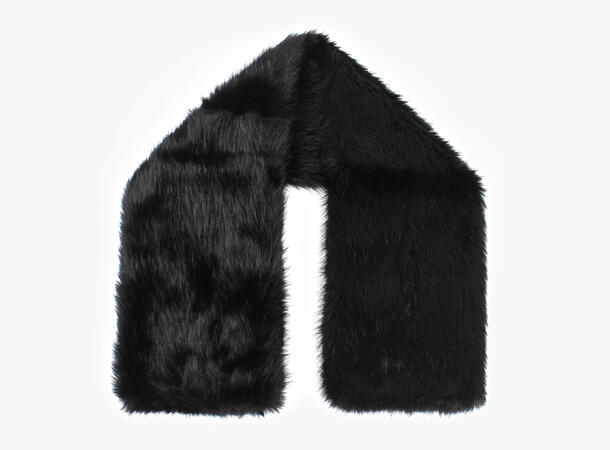 NOHR Angela Skjerf i Fuskepels Sort 09 