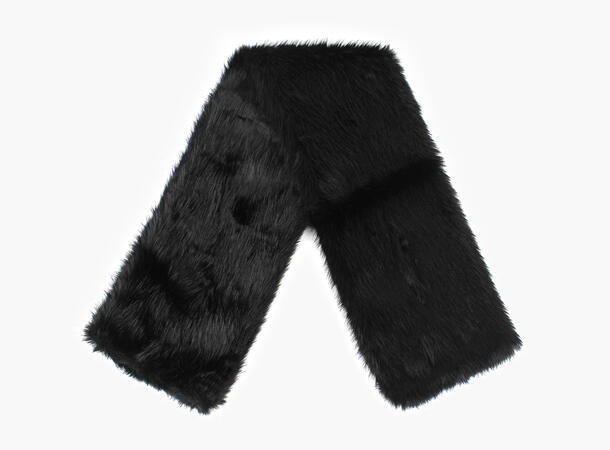 NOHR Angela Skjerf i Fuskepels Sort 09 