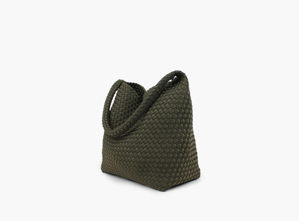 NOHR Annabel Neoprene Bucket Bag Large Mørk olivengrønn 89 