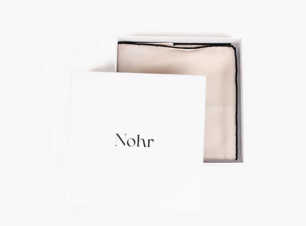 NOHR Embla Emblem Silk Scarf 65 x 65 cm Sand 13 
