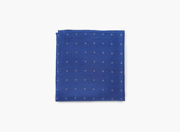NOHR Even Silk Pocket Square Blå 75 