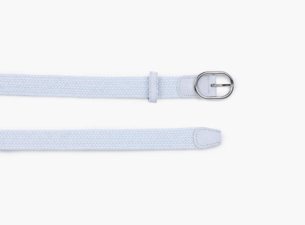 NOHR Frida Flettet Strikkbelte Oval Lys blå 71 85 cm 