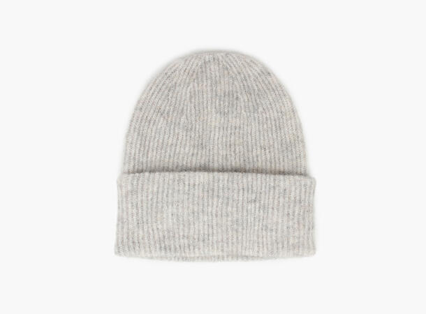 NOHR Gabriella Wool Mohair Beanie Greige 02 