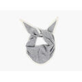 NOHR Lara Duo Wool Cashmere Triangle Lys grå med hvit kant