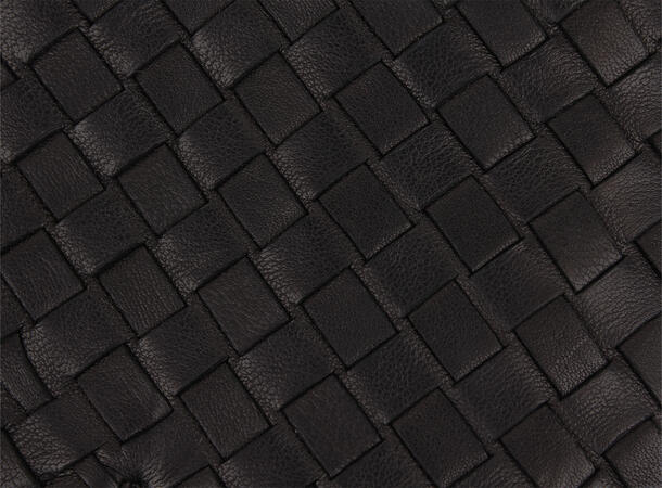 NOHR Molly Braided Leather Gloves Sort 09 7,5 