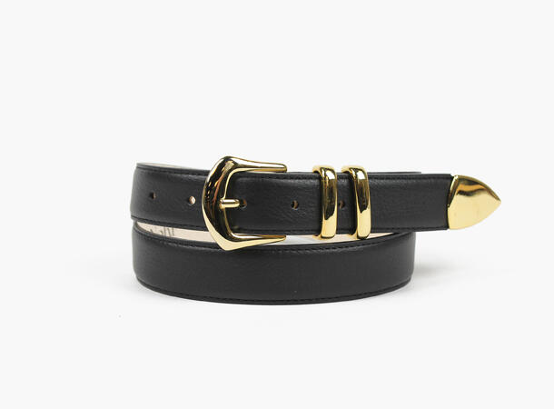 NOHR Noella Skinnbelte med Gullspenne 80 cm 