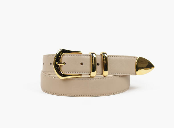 NOHR Noella Skinnbelte med Gullspenne 90 cm 