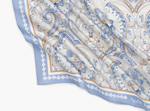 NOHR Pippa Silkeskjerf 55 x 55 cm Blå 72 