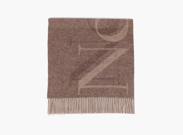 NOHR River Logo Lammeullskjerf Beige 15 