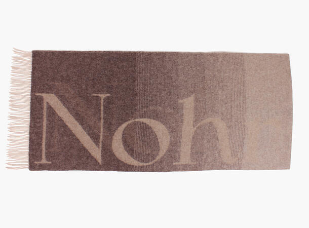 NOHR River Logo Lammeullskjerf Beige 15 