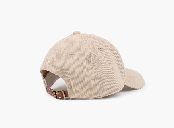 NOHR Signatur Caps i Kordfløyel Beige 15 S/M 