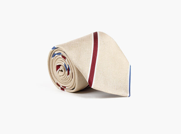 NOHR Silkeslips Marlon Beige med Striper 15 Beige 