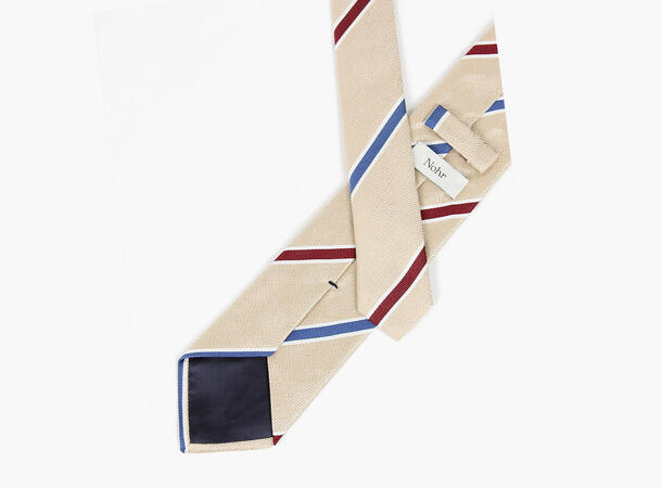 NOHR Silkeslips Marlon Beige med Striper 15 Beige 