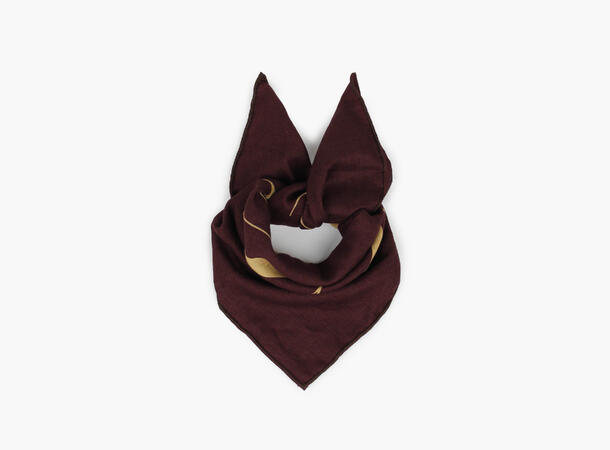 NOHR Ulla DUO Wool Scarf 65 x 65 cm Burgund 49 