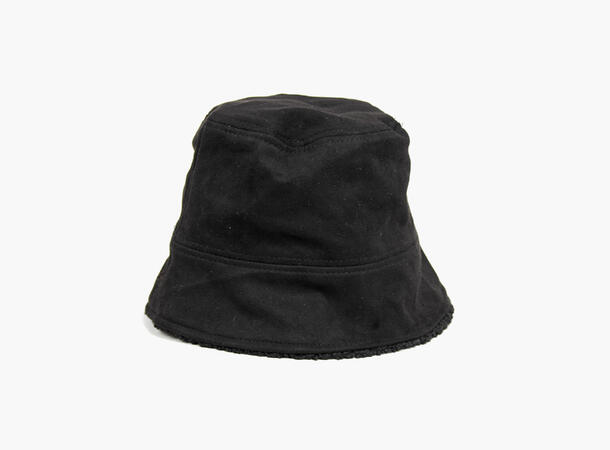 MANZINI Bøttehatt i Semsket Immitasjon 09 Black 